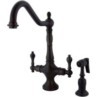 Kingston Brass KS1775ALBS Heritage Kitchen Faucet, ORB (Like New) - F673