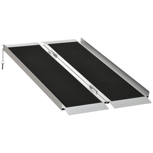 HOMCOM 4ft Portable Aluminum Wheelchair Ramp (Like New) - F687 - Image 4