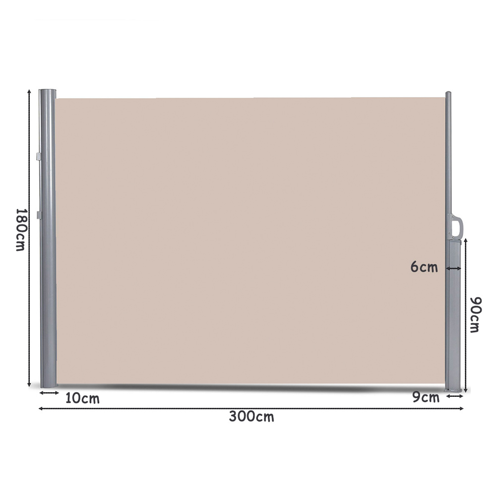 COSTWAY 3 × 1.8 m Folding Retractable Side Awning (Like New) - F691 - Image 7