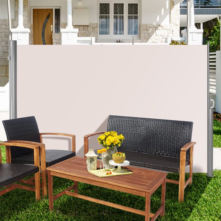 COSTWAY 3 × 1.8 m Folding Retractable Side Awning (Like New) - F691