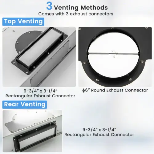 30″ Under-Cabinet 900 CFM Stainless Steel Range Hood with LEDs & Remote (Like New) - F692 - Image 2