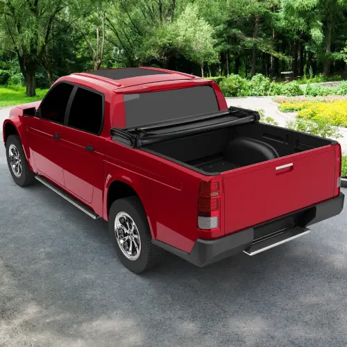 COSTWAY 5.8 ft Soft 4-Fold Tonneau Cover for 2014-23 Silverado/Sierra (Like New) - F694 - Image 4