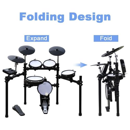 Coolmusic DD8 8-Piece Electric Drum Set with Mesh Heads & Accessories (Like New) - F695 - Image 5