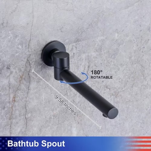 RAINLEX 3-Spray Single-Handle Shower Faucet 2.5 GPM Matte Black (Used Good) - F700 - Image 8