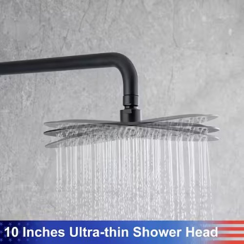 RAINLEX 3-Spray Single-Handle Shower Faucet 2.5 GPM Matte Black (Used Good) - F700 - Image 5