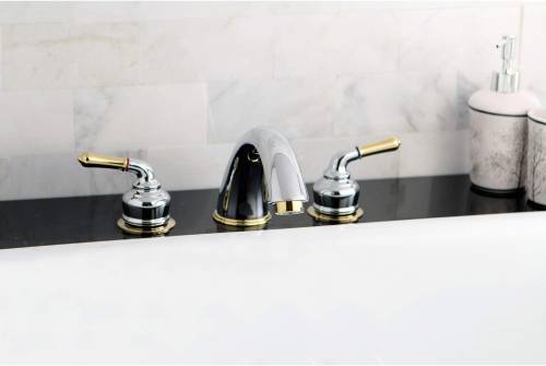 Kingston Brass Magellan Roman Tub Faucet, 8" Adjustable, Chrome/Brass (Like New) - F707 - Image 5