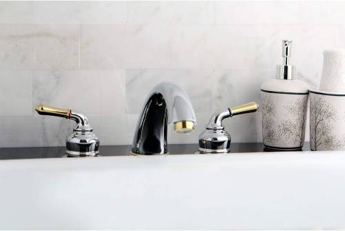Kingston Brass Magellan Roman Tub Faucet, 8" Adjustable, Chrome/Brass (Like New) - F707 - Image 4