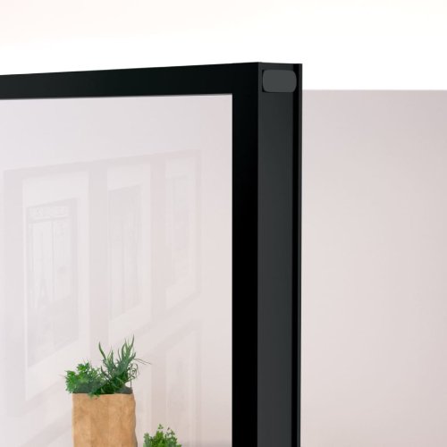 Vidaxl Interior Door Black 83 X 201.5 Cm Tempered Glass and Aluminium (Like New) - F726 - Image 5