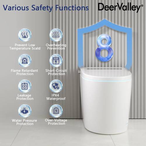 DeerValley Smart Toilet with Auto Flush & Heated Seat (Like New) - F727 - Image 11