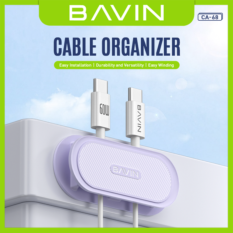 BAVIN CA68 Desktop Cable Organizer Compact ABS Cord Management Clip - Image 3