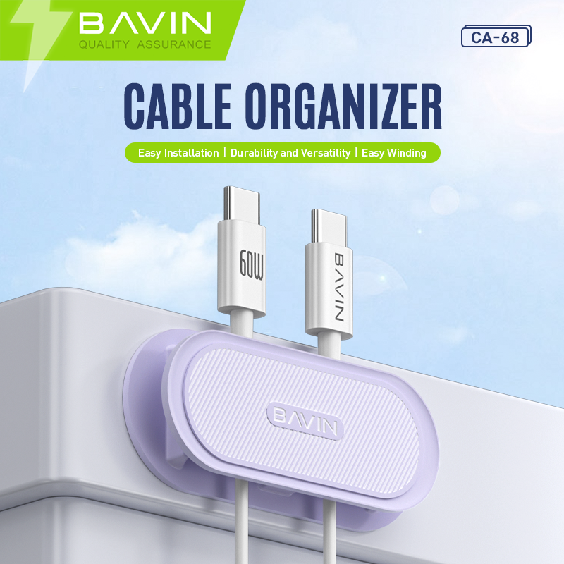 BAVIN CA68 Desktop Cable Organizer Compact ABS Cord Management Clip - Image 4