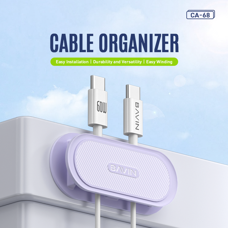 BAVIN CA68 Desktop Cable Organizer Compact ABS Cord Management Clip