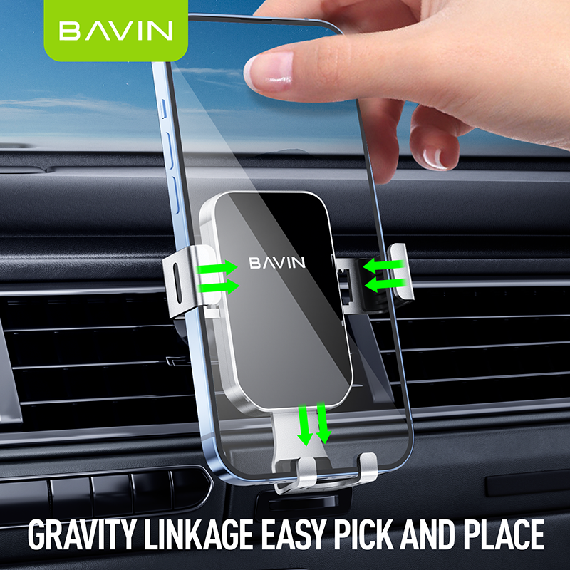 BAVIN PS29 Universal Gravity Air Vent Car Mount 360° Anti-Shake Phone Holder - Image 2
