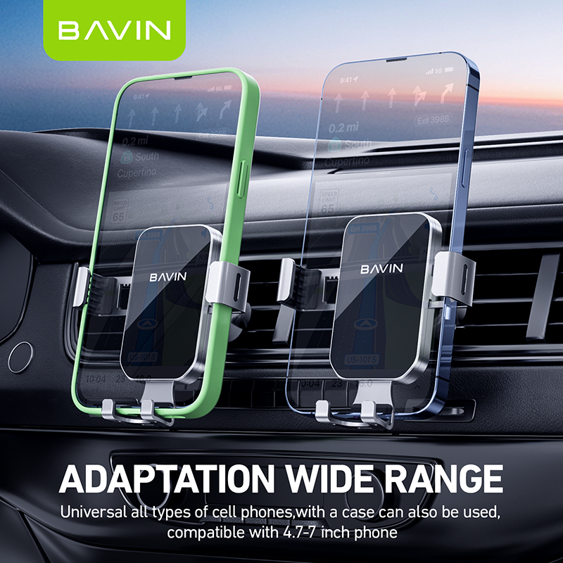 BAVIN PS29 Universal Gravity Air Vent Car Mount 360° Anti-Shake Phone Holder - Image 5
