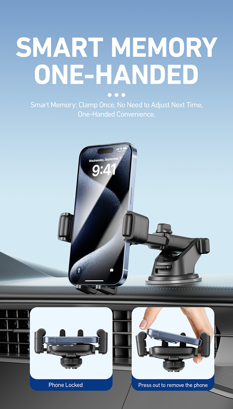 BAVIN PS47 Universal Car Phone Mount with 360° Rotating Suction Cup Holder - Image 6