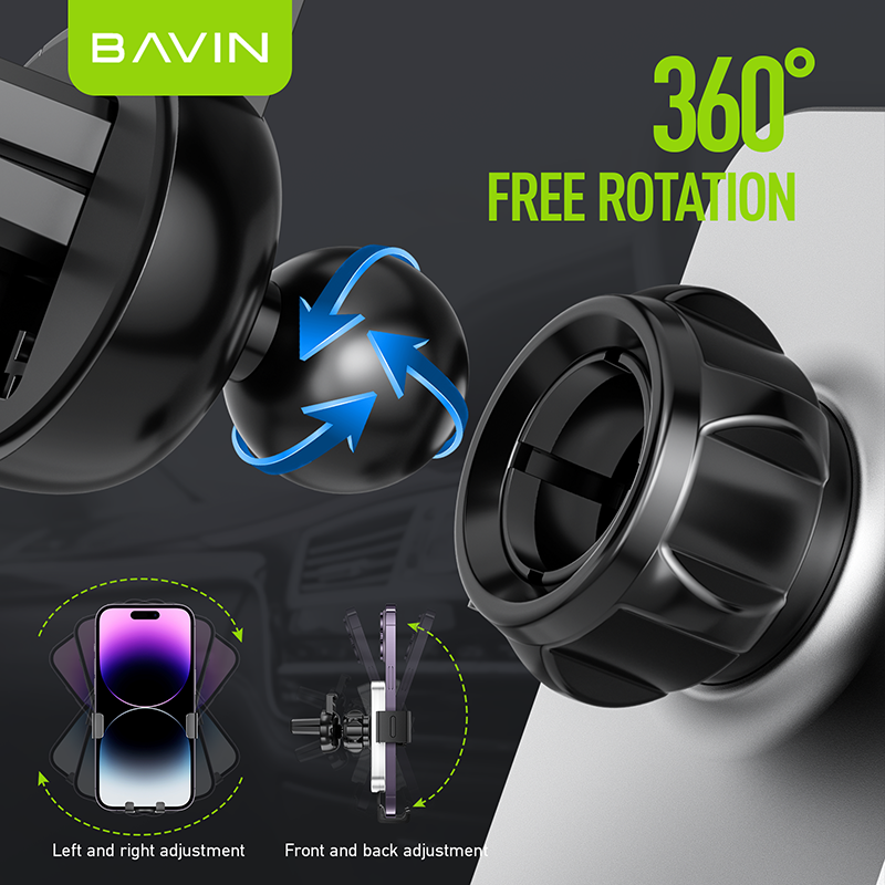 BAVIN PS29 Universal Gravity Air Vent Car Mount 360° Anti-Shake Phone Holder - Image 7