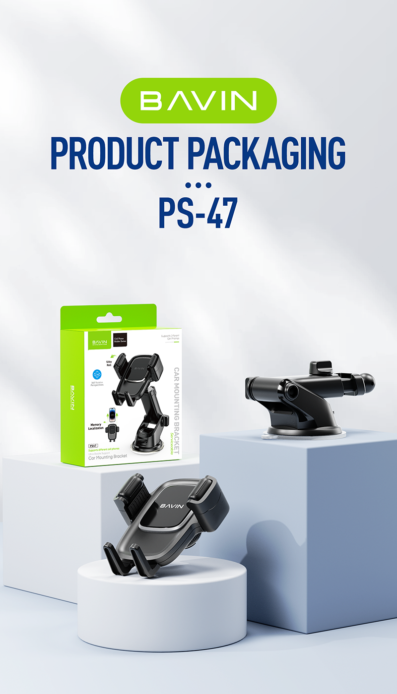BAVIN PS47 Universal Car Phone Mount with 360° Rotating Suction Cup Holder - Image 9