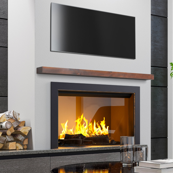 Motsinger Hand Carved Wood Fireplace Mantel - F05BN60-G - Image 4