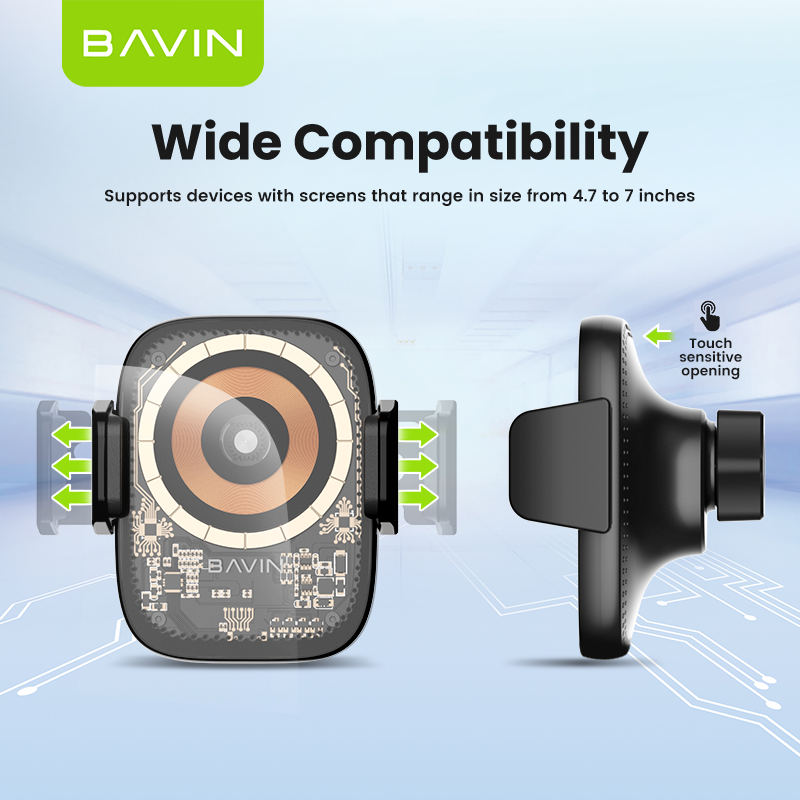 BAVIN PC1070 15W Fast Wireless Charging Magnetic Car Mount Phone Holder - Image 10