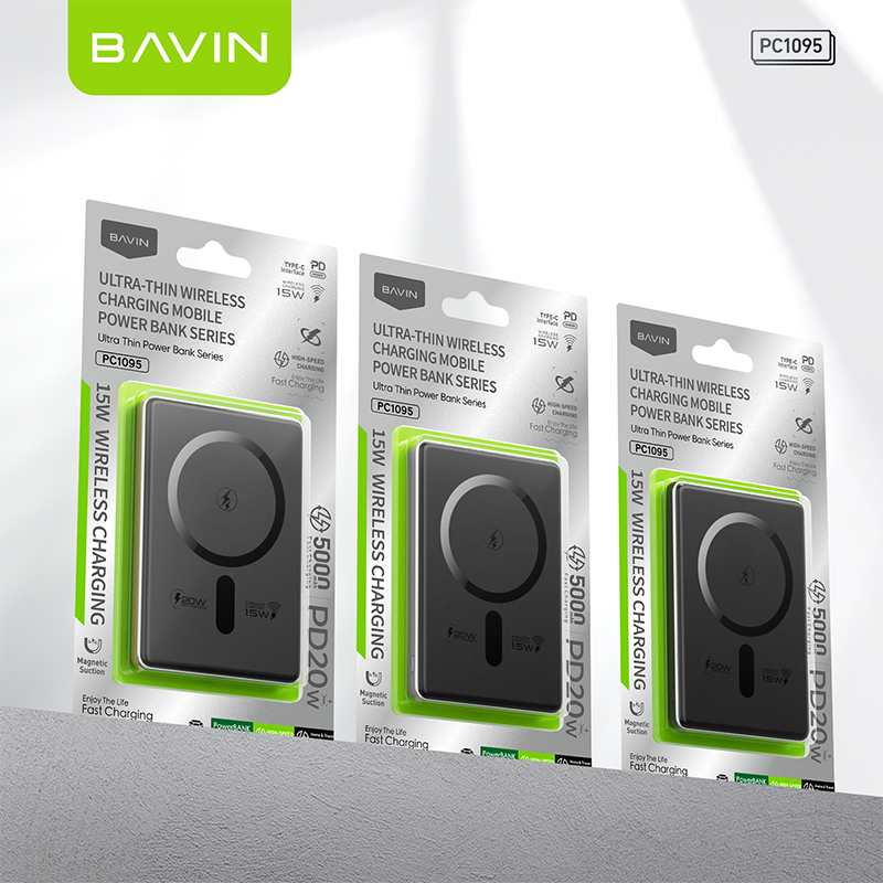 BAVIN PC1095 5000mAh 15W Ultra-Thin Wireless Charger Power Bank - Image 10