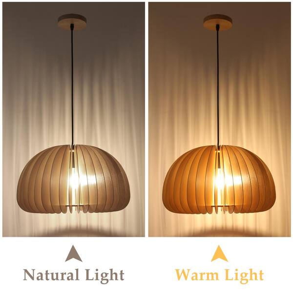 LWYTJO Brown Pumpkin Shape Pendant Light Fixture - R-D5048XL-1-N - Image 6