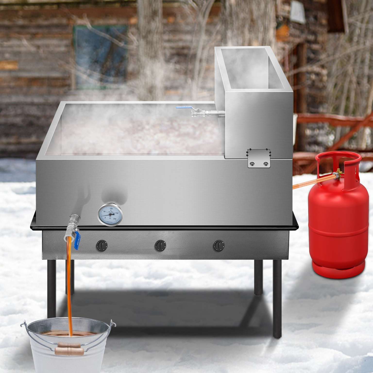 VEVOR Stainless Maple Syrup Evaporator Pan - Image 4