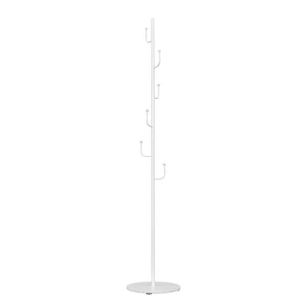 Maypex White Metal Coat Rack with Stone Base - 300977-WH - Image 3