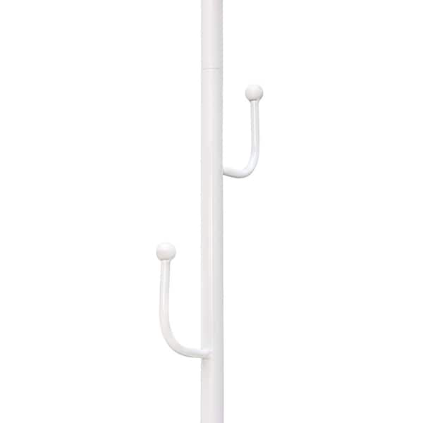 Maypex White Metal Coat Rack with Stone Base - 300977-WH - Image 4