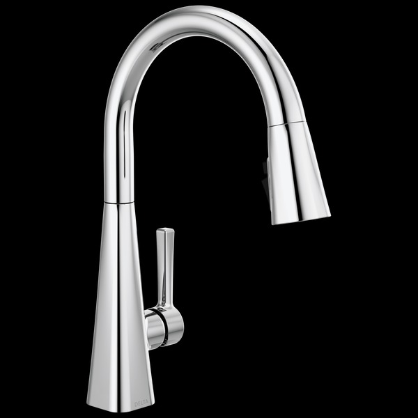 Delta Lenta® Single-Handle Pull-Down Kitchen Faucet | Chrome with ShieldSpray® Technology - Used
