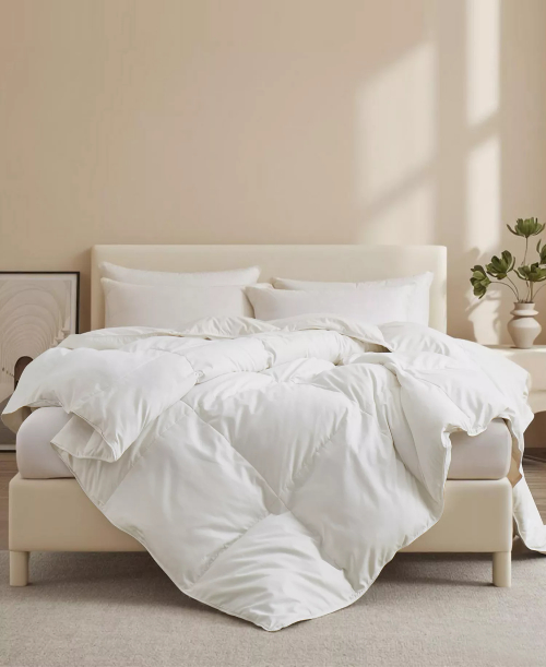 UNIKOME Goose Down Feather Comforter Full/Queen