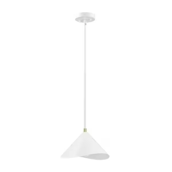 Aundra Matte White 1-Light Pendant Light - Used - Image 4