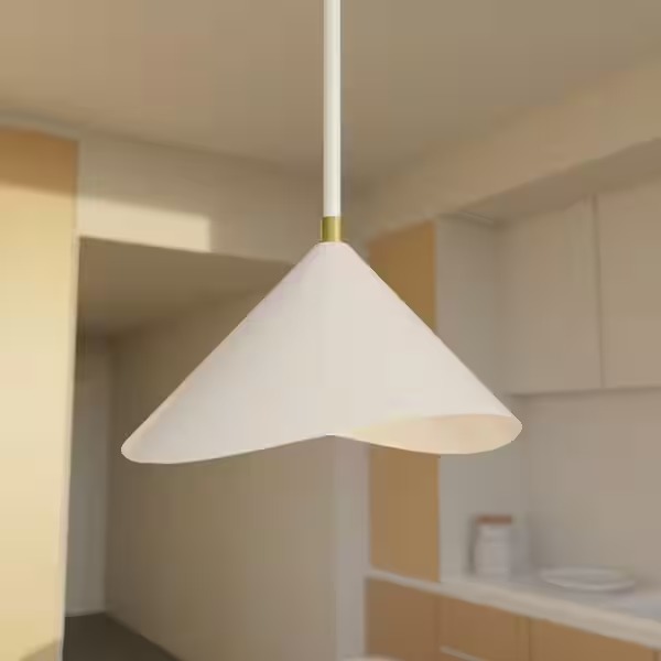 Aundra Matte White 1-Light Pendant Light - Used - Image 5