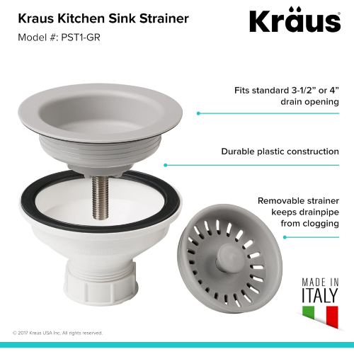 Kraus PST1-GR Kitchen Sink Strainer - Used - Image 2