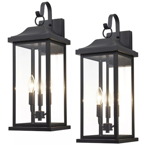 C Cattleya 3-Light Outdoor Wall Lantern Set - Used