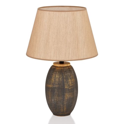 Stylish Metal Table Lamp with Fabric Shade | 30 cm Modern Decorative Table Lamp - Used