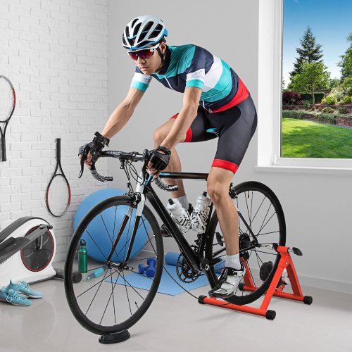 Soozier Magnetic Bicycle Trainer Stand with 5-Level Resistance (Red) - Like new