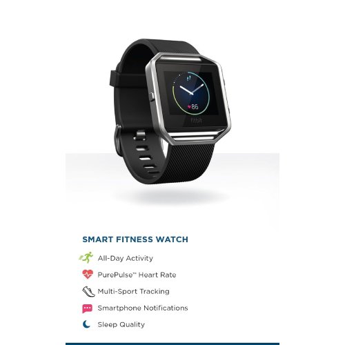 Fitbit Blaze Smart Fitness Watch – Black/Silver - Image 3