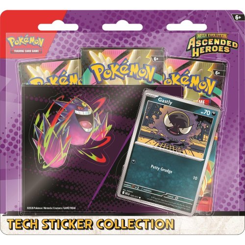 Pokémon TCG: Mega Evolution—Ascended Heroes Tech Sticker Collection – Gastly