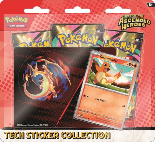 Pokémon TCG: Mega Evolution—Ascended Heroes Tech Sticker Collection – Charmander - Image 3