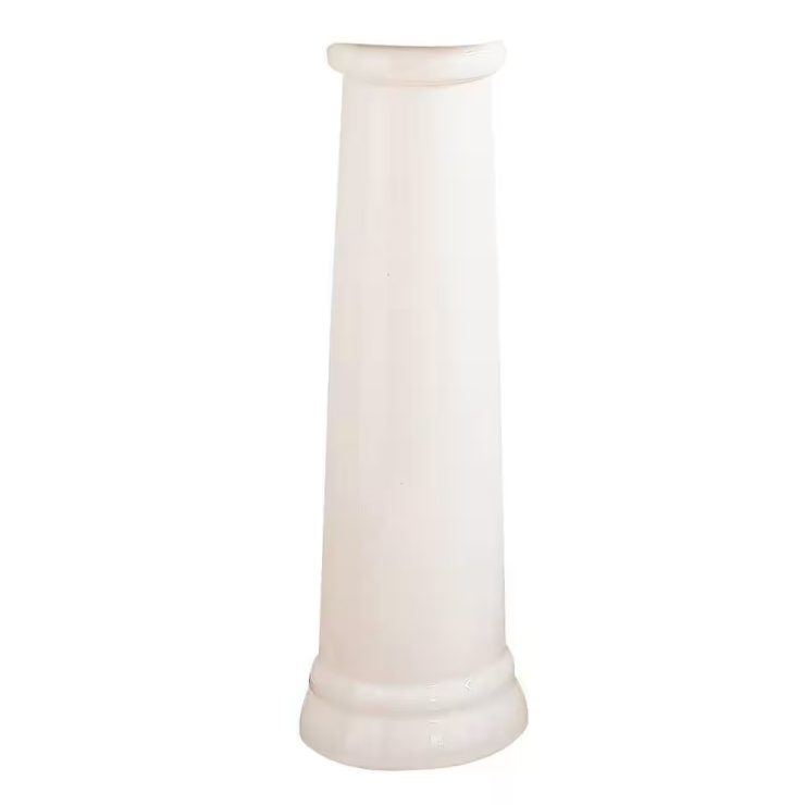Retrospect White Fireclay Pedestal Leg