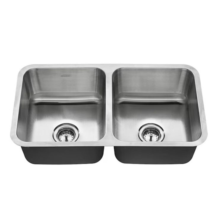 American Standard Danville 32 in. Double Bowl Stainless Steel Kitchen Sink