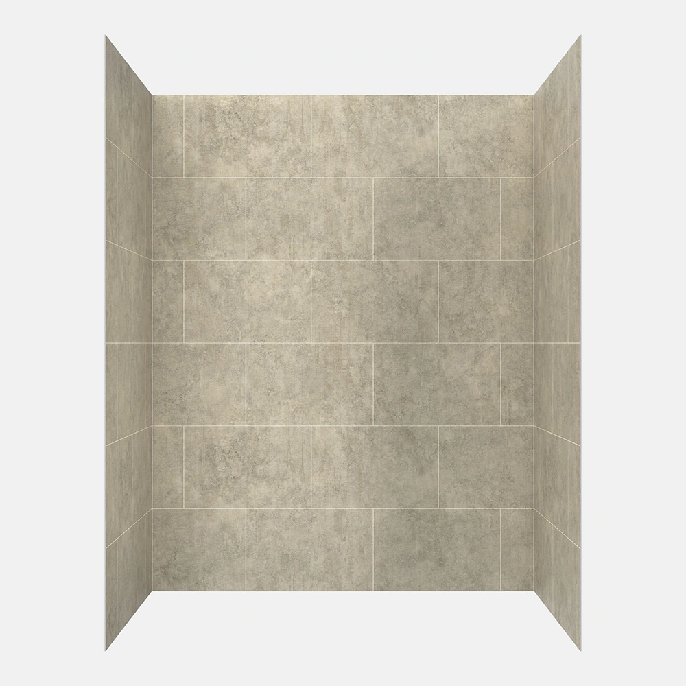 allen + roth Platform 60-in Shale Alcove Shower Wall Surround - Image 2