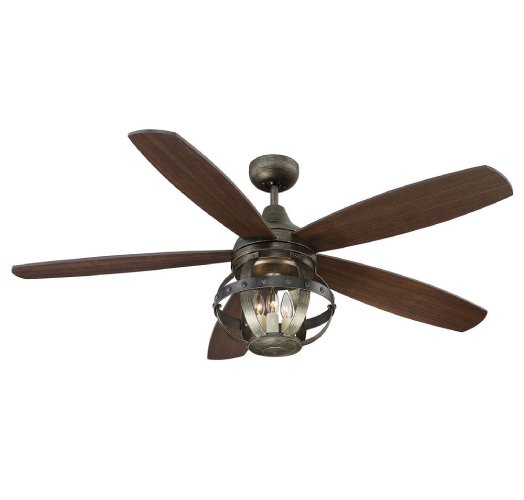 Savoy House Alsace 52" 3-Light Ceiling Fan, Reclaimed Wood