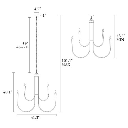 Cenipri 9-Light Brass Chandelier – Electroplated Gold Finish, E12 Sockets - P6 - Image 5