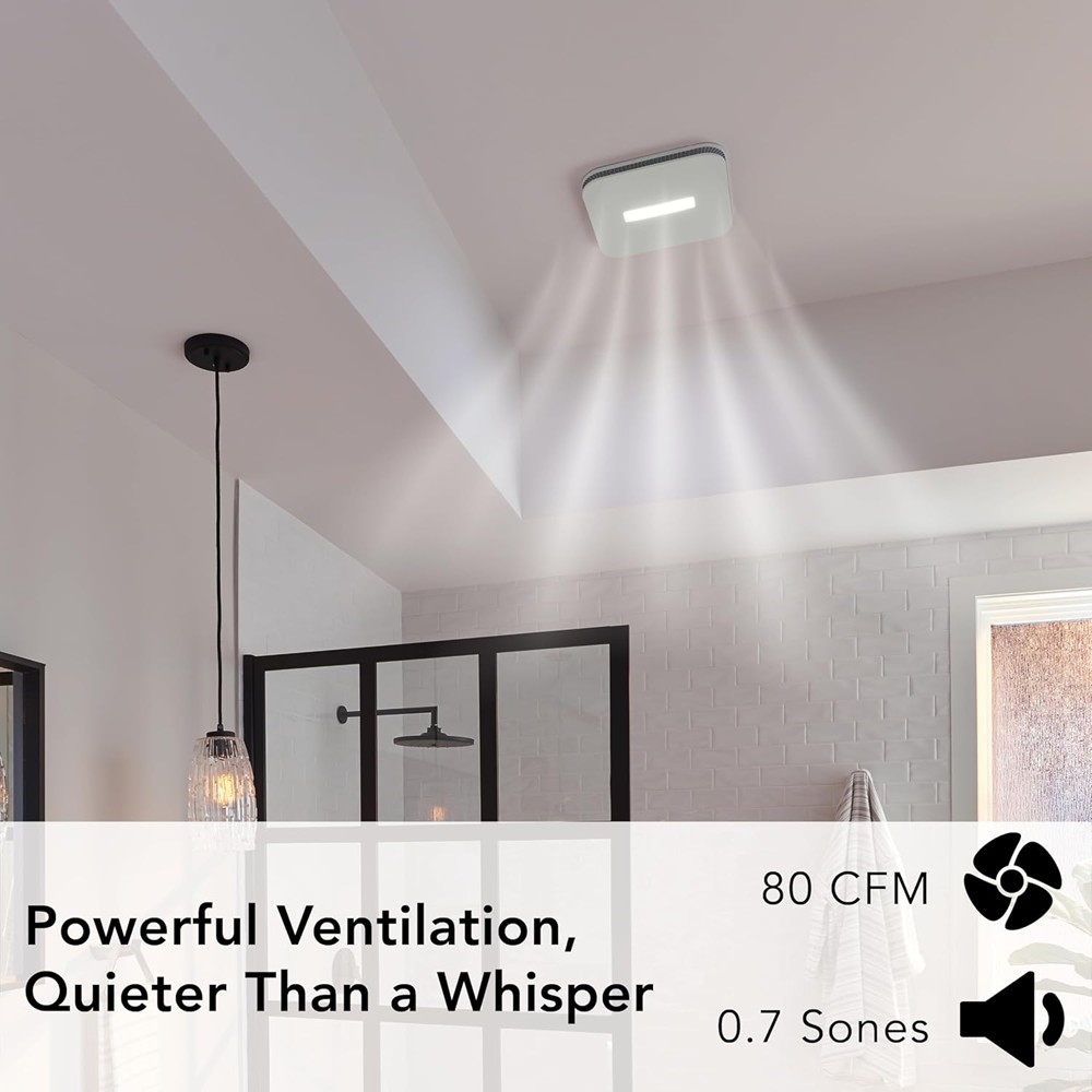 Broan-NuTone AE80LK 80 CFM Ventilation Fan with LED - Image 3