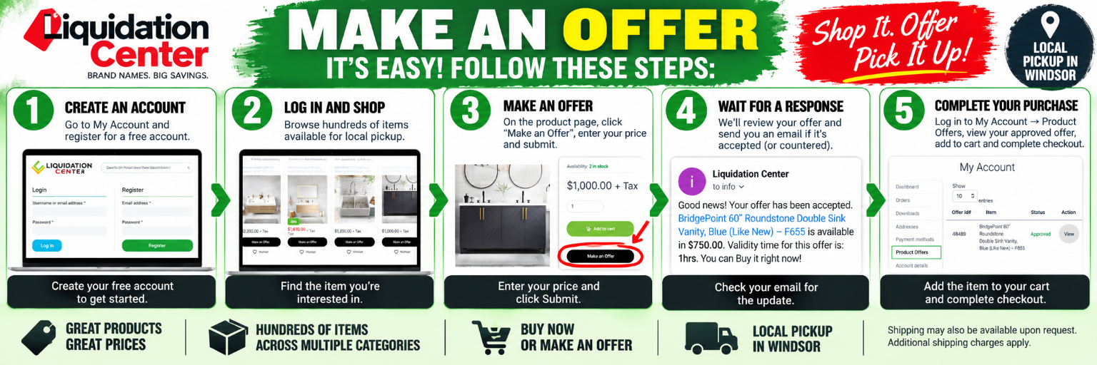 How to Make an Offer on Local Pickup Items