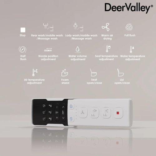 DeerValley DV-1S0289 Smart Bidet Toilet, ADA Height, Auto Flush - Image 3