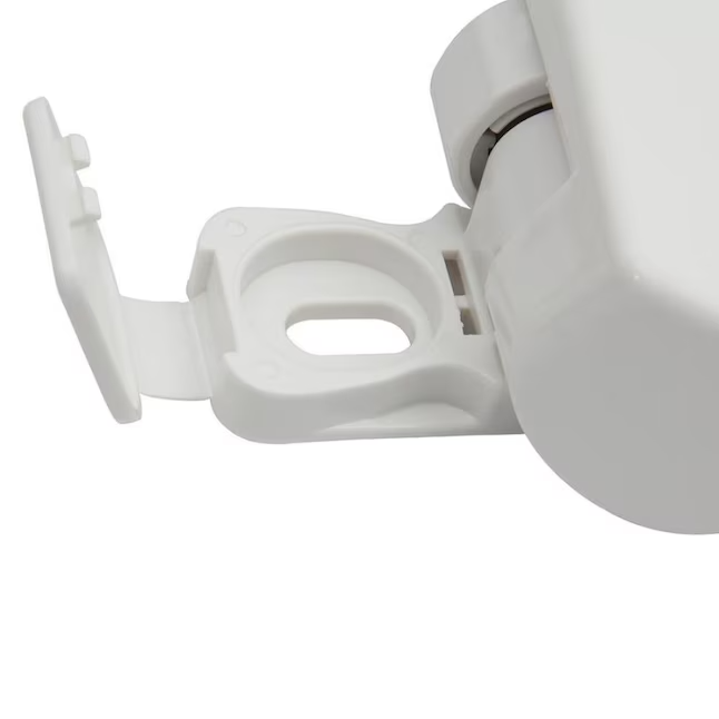 Project Source Plastic White Elongated Soft Close Toilet Seat - Image 3