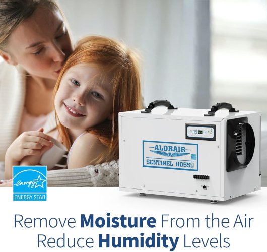ALORAIR 55 Pint Commercial Crawl Space Dehumidifier with Auto Defrost - F-15