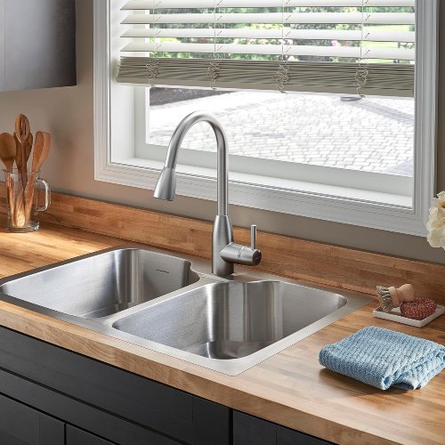 American Standard Fairacres Double Bowl Stainless Steel Kitchen Sink - F503